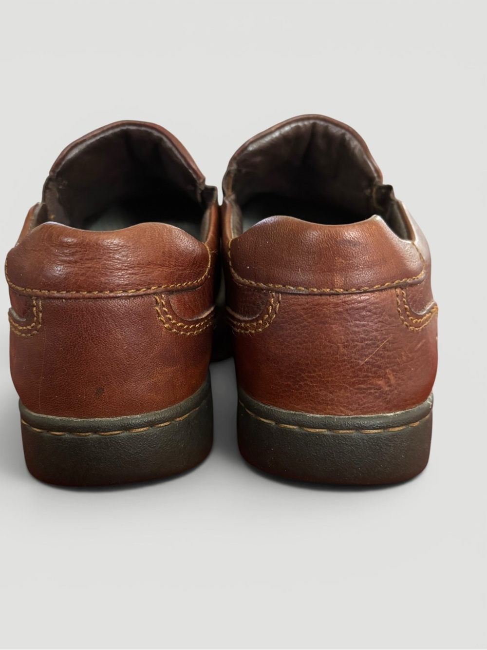 Born Phoebe Classic Slip On Leather Comfort Loafers Caramel Brown Size 9.5 - Picture 5 of 9